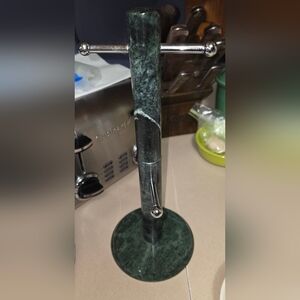 VINTAGE OVER 25 YEARS OLD GREEN MARBLE CUP HOLDER COFFEE/TEA HANGER HARD TO FIND